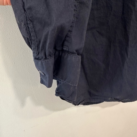 A Shirt Thing Women's Cotton Penelope Top Midnight Navy Size Small Ret $248 - Picture 5 of 11